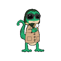 hellovrasidas glasses hide grandma detective Sticker