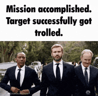 Troll Target GIF