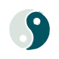 Balance Yin And Yang Sticker by MC2 HAIR