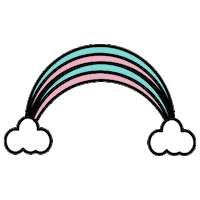 Rainbow Sticker by LashboxLA