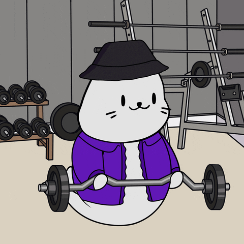 Work Out Art GIF by Sappy Seals Community
