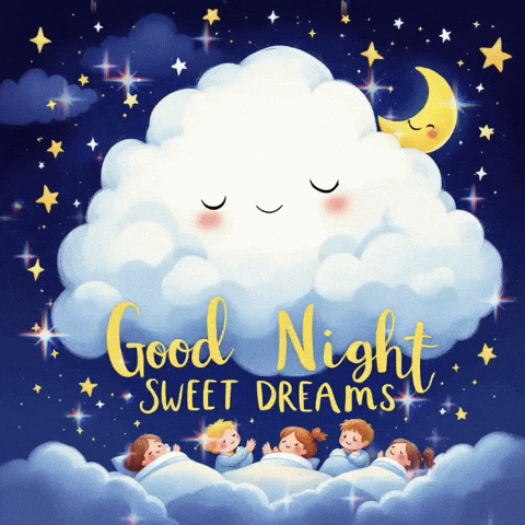 goodvibewishes stars night giphycreatortest sleep GIF