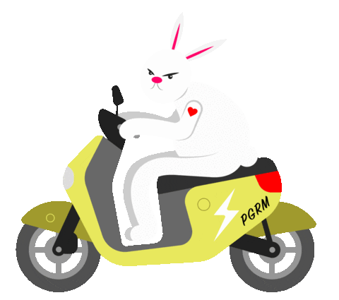 bike bunny Sticker