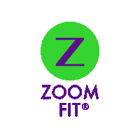 ZoomFit logo fitness workout gym Sticker