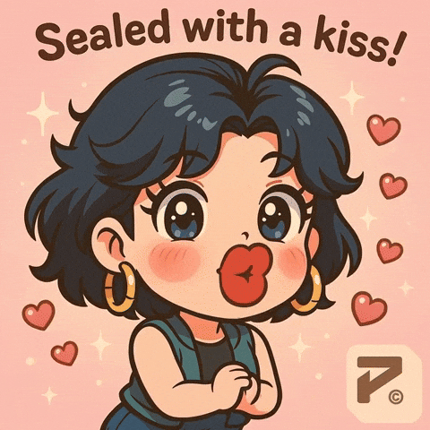 Pucker Up Sealed With A Kiss GIF by Persona