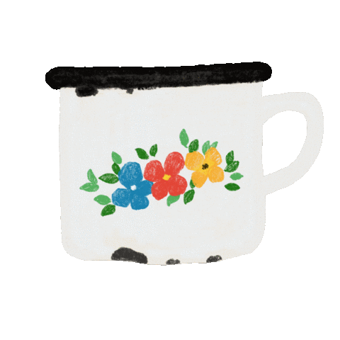 arosskuu giphyupload tea mug teatime Sticker