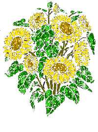 Flowers Glitter Sticker