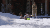 snow sledding GIF by Hallmark Channel