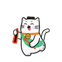 Cat Ramadan Sticker by Bank Neo Commerce