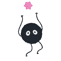 JillyjellyArt sprite dust ghibli spirited away Sticker