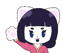 jeyi_ch cat hello kawaii hi Sticker