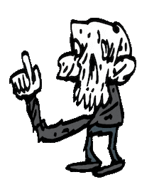 Point Skull Sticker