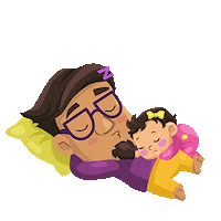Sleepy Animation Sticker by Dinolingo - online language learning platform for kids