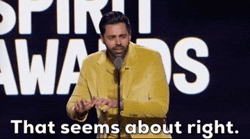 Seems About Right Hasan Minhaj GIF by Film Independent Spirit Awards