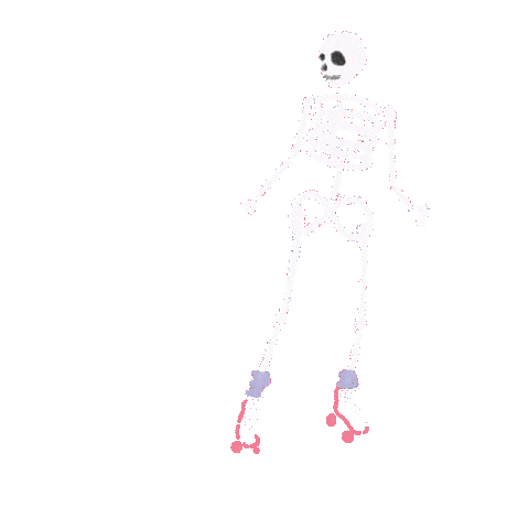 Skull Skeleton Sticker by Yin Wrong