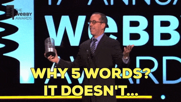 Jerry Seinfeld GIF by The Webby Awards