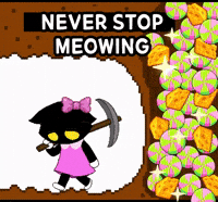Dont Give Up Black Cat GIF by Universes creator