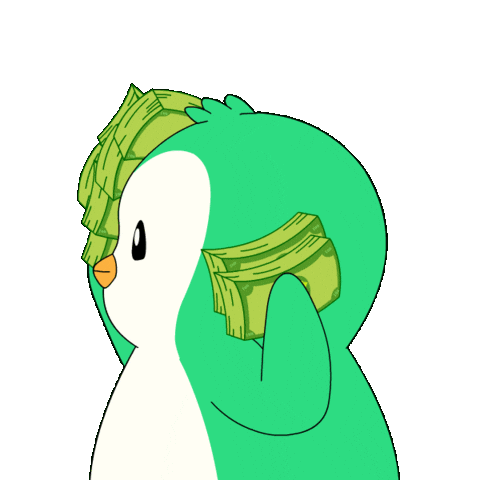 Flexing Make It Rain Sticker by Abster