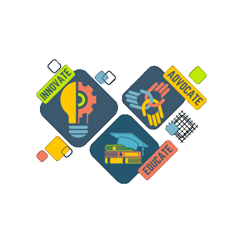 Advocate Innovate Sticker by AutismPLUS