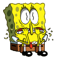 Scared Animation Sticker by SpongeBob SquarePants