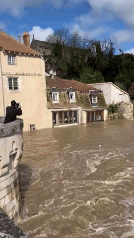 Town Submerged After Heavy Rain Triggers Severe Flooding in Central France