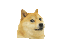 rotating shiba inu STICKER