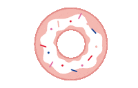 Donut Sticker by withloveak