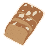 Banana Bread Cake Sticker