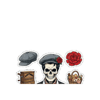San Isidro Skull Sticker