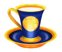 Gold Cup Coffee Sticker