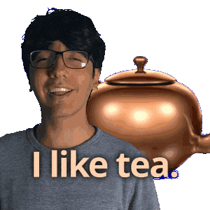 Tea Time Sticker