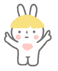 Hands Up Rabbit Sticker