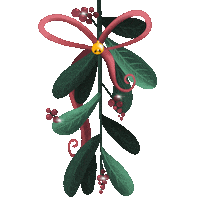 Christmas Kiss Sticker