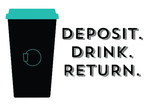 mugshare giphyupload drink mug reuse Sticker
