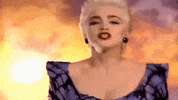 true blue madonna GIF