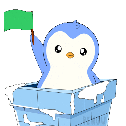 Go Ahead Sticker by Pudgy Penguins