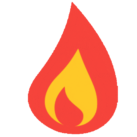 Fire Sticker by Sixtwo Pilates & Yoga