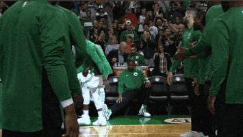 high five boston celtics GIF by NBA