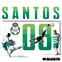 Santos Laguna Sticker by Jim Jams