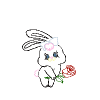 Beautymark love dance pink bunny Sticker