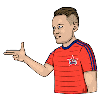 FCSKA football gun shot bullet Sticker
