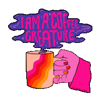 Coffee Rainbow Sticker by Doodle by Meg