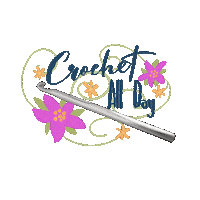 Aesmithcreates crochet crochet hook crochet all day Sticker