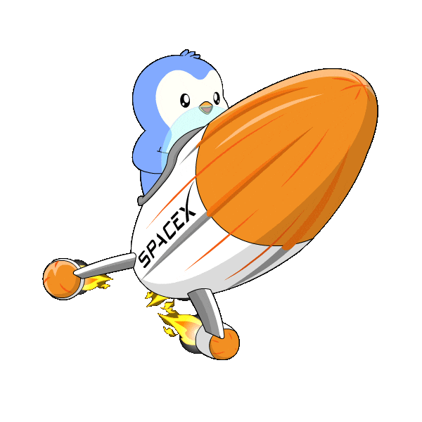 Driving Elon Musk Sticker by Pudgy Penguins