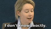 Elizabeth Holmes Idk GIF by GIPHY News