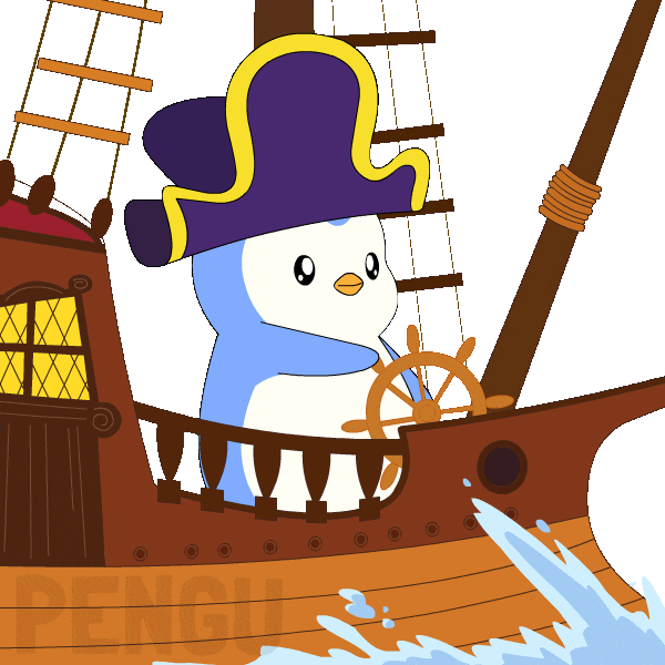 Penguin Ship It Sticker by Pudgy Penguins