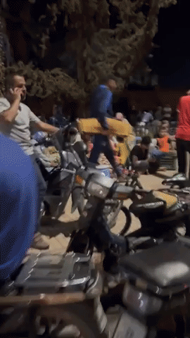 Earthquake Survivors Camp Out on Streets in Marrakech's Medina Neighborhood