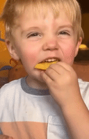 Little Boy Experiences Food-Induced Euphoria