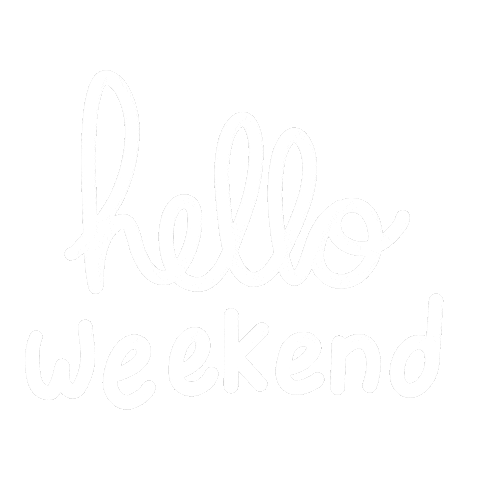 Weekend Hello Sticker
