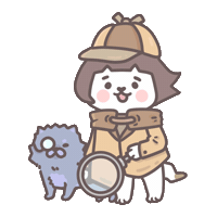Cat Detective Sticker